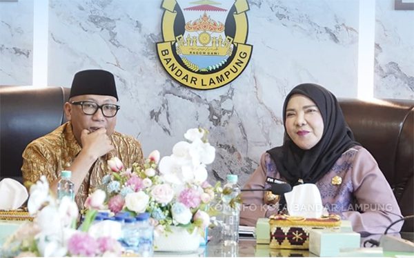 Walikota Balam Eva Dwiana Terima Kunjungan Gubernur Lampung Bahas Banjir
